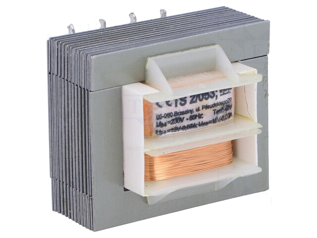 Transformator: netwerk; 2VA; 230VAC; 15V; 15V; 70mA; 70mA; schroeven Transformator: netwerk; 2VA; 230VAC; 15V; 15V; 70mA; 70mA; schroeven
